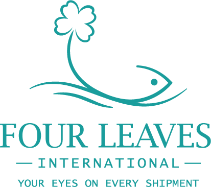 Four Leaves International original clover and fish emblem